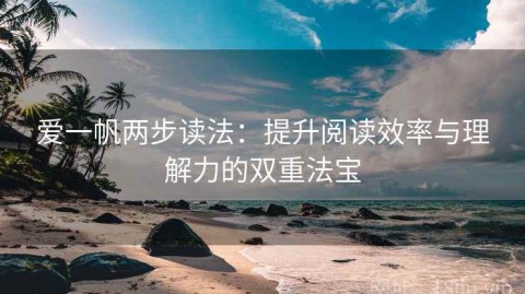 爱一帆两步读法：提升阅读效率与理解力的双重法宝