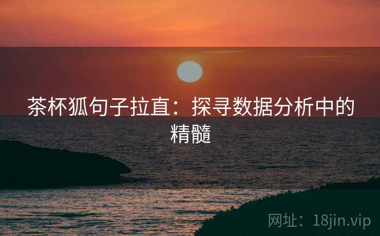 茶杯狐句子拉直：探寻数据分析中的精髓